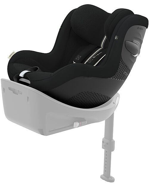 Cybex Seggiolino Auto Sirona G i-Size Plus - Moon Black - Tessuto in Mesh Seggiolini Auto Gruppo 0+/1