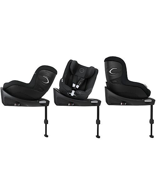 Cybex Seggiolino Auto Sirona Gi I-Size e Base Rotante 360° - Moon Black - dalla Nascita ai 4 Anni Seggiolini Auto Gruppo 0+/1
