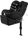 Cybex Seggiolino Auto Sirona Gi I-Size e Base Rotante 360° - Moon Black - dalla Nascita ai 4 Anni Seggiolini Auto Gruppo 0+/1
