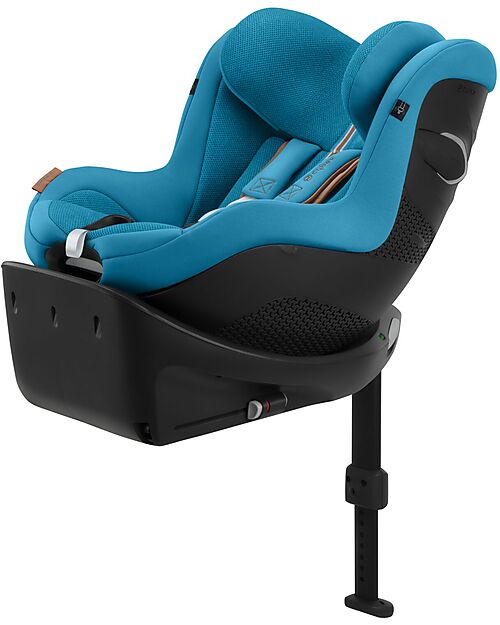Cybex Seggiolino Auto Sirona Gi I-Size Plus e Base Rotante 360° - Beach Blue - dalla Nascita ai 4 Anni Seggiolini Auto Gruppo 0+/1