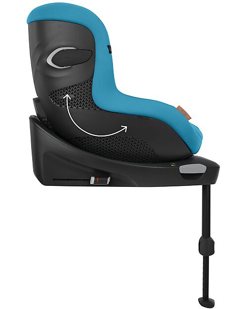 Cybex Seggiolino Auto Sirona Gi I-Size Plus e Base Rotante 360° - Beach Blue - dalla Nascita ai 4 Anni Seggiolini Auto Gruppo 0+/1