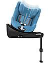 Cybex Seggiolino Auto Sirona Gi I-Size Plus e Base Rotante 360° - Beach Blue - dalla Nascita ai 4 Anni Seggiolini Auto Gruppo 0+/1