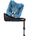 Cybex Seggiolino Auto Sirona Gi I-Size Plus e Base Rotante 360° - Beach Blue - dalla Nascita ai 4 Anni Seggiolini Auto Gruppo 0+/1