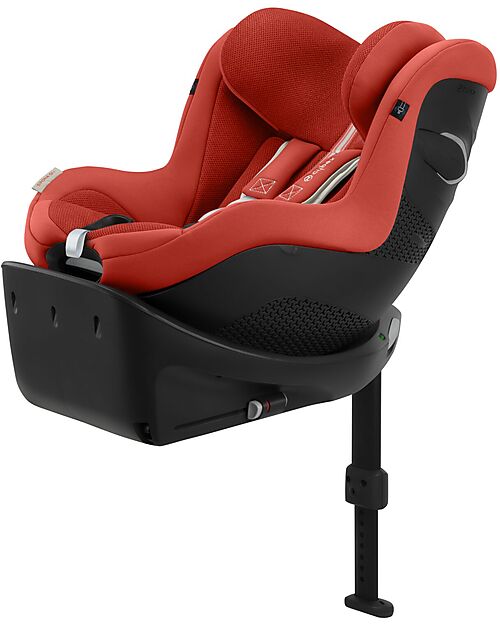 Cybex Seggiolino Auto Sirona Gi I-Size Plus e Base Rotante 360° - Hibiscus Red - dalla Nascita ai 4 Anni Seggiolini Auto Gruppo 0+/1
