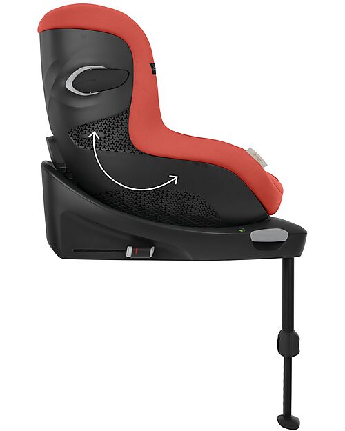Cybex Seggiolino Auto Sirona Gi I-Size Plus e Base Rotante 360° - Hibiscus Red - dalla Nascita ai 4 Anni Seggiolini Auto Gruppo 0+/1