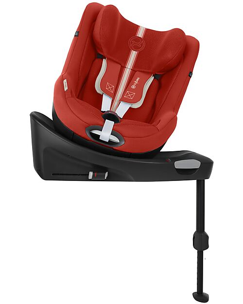 Cybex Seggiolino Auto Sirona Gi I-Size Plus e Base Rotante 360° - Hibiscus Red - dalla Nascita ai 4 Anni Seggiolini Auto Gruppo 0+/1