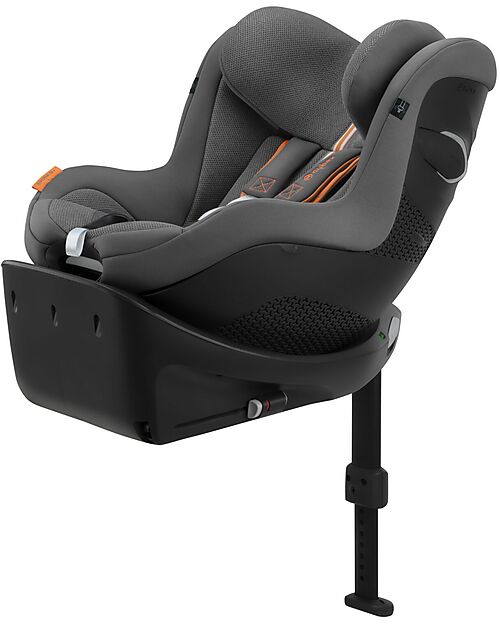 Cybex Seggiolino Auto Sirona Gi I-Size Plus e Base Rotante 360° - Lava Grey - dalla Nascita ai 4 Anni Seggiolini Auto Gruppo 0+/1