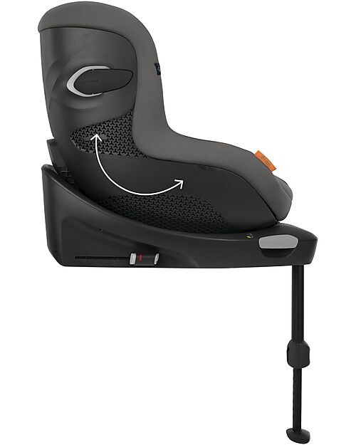 Cybex Seggiolino Auto Sirona Gi I-Size Plus e Base Rotante 360° - Lava Grey - dalla Nascita ai 4 Anni Seggiolini Auto Gruppo 0+/1