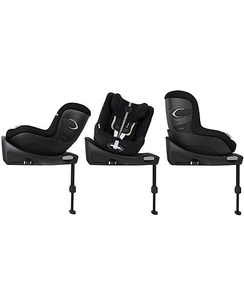 Cybex Seggiolino Auto Sirona Gi I-Size Plus e Base Rotante 360° - Moon Black - dalla Nascita ai 4 Anni Seggiolini Auto Gruppo 0+/1
