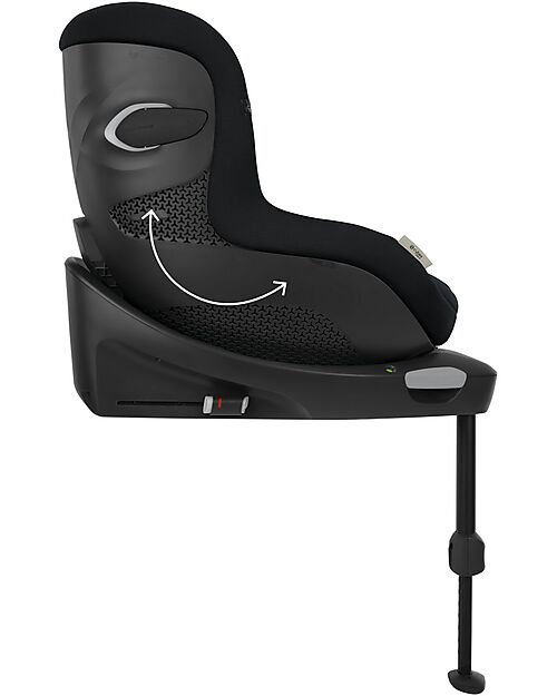 Cybex Seggiolino Auto Sirona Gi I-Size Plus e Base Rotante 360° - Moon Black - dalla Nascita ai 4 Anni Seggiolini Auto Gruppo 0+/1