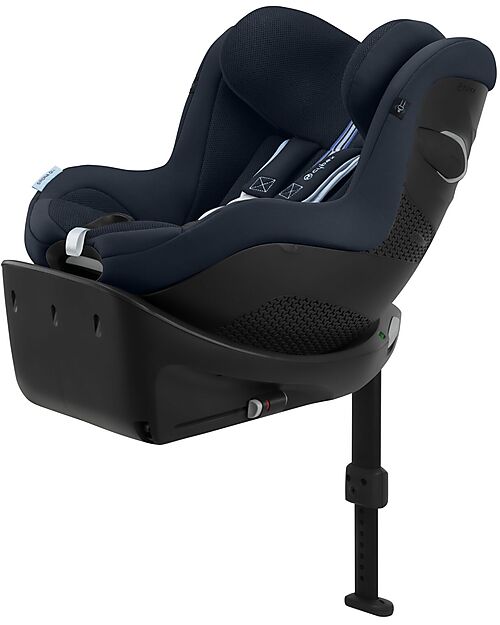 Cybex Seggiolino Auto Sirona Gi I-Size Plus e Base Rotante 360° - Ocean Blue - dalla Nascita ai 4 Anni Seggiolini Auto Gruppo 0+/1