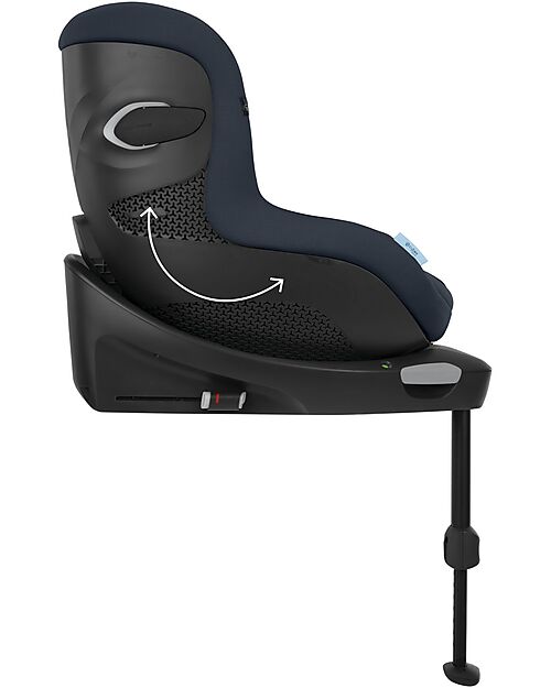 Cybex Seggiolino Auto Sirona Gi I-Size Plus e Base Rotante 360° - Ocean Blue - dalla Nascita ai 4 Anni Seggiolini Auto Gruppo 0+/1
