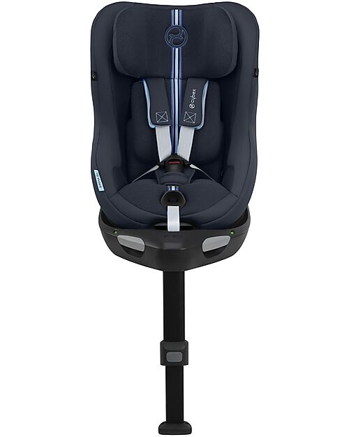 Cybex Seggiolino Auto Sirona Gi I-Size Plus e Base Rotante 360° - Ocean Blue - dalla Nascita ai 4 Anni Seggiolini Auto Gruppo 0+/1