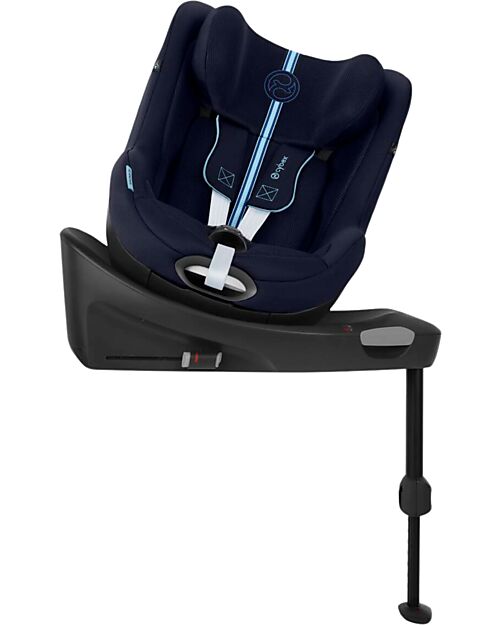 Cybex Seggiolino Auto Sirona Gi i-Size Plus - Ocean Blue/Navy Blue - Tessuto in Mesh Seggiolini Auto Gruppo 2/3