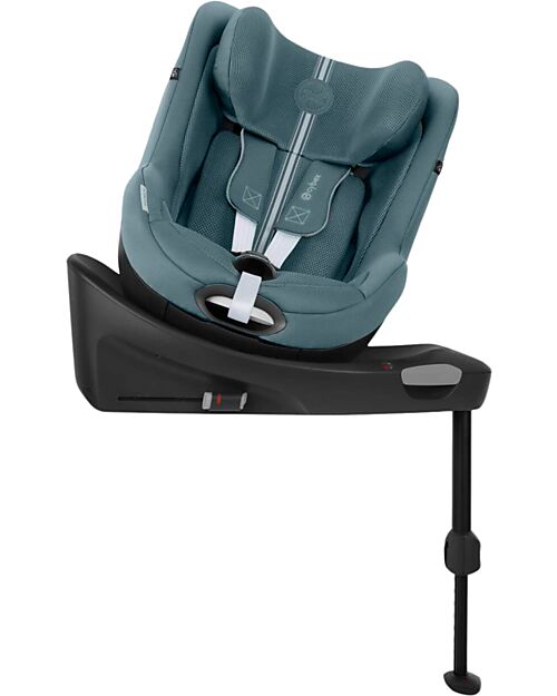 Cybex Seggiolino Auto Sirona Gi i-Size Plus - Stormy Blue/Light Blue - Tessuto in Mesh Seggiolini Auto Gruppo 0+/1