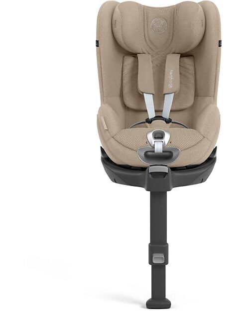 Cybex Seggiolino Auto Sirona T i-Size Plus - Cozy Beige - Cappottina Solare con Inserti in Mesh - Rotazione a 360° Seggiolini Auto Gruppo 0+/1