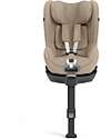 Cybex Seggiolino Auto Sirona T i-Size Plus - Cozy Beige - Cappottina Solare con Inserti in Mesh - Rotazione a 360° Seggiolini Auto Gruppo 0+/1