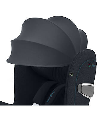Cybex Seggiolino Auto Sirona T I-Size Plus - Nautical Blue - Cappottina Solare Con Inserti in Mesh - dalla Nascita ai 105cm Seggiolini Auto Gruppo 0+/1