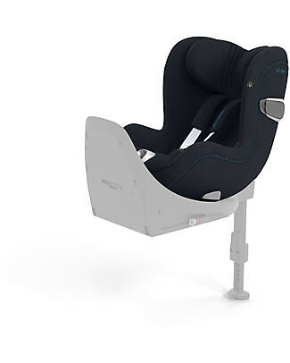 Cybex Seggiolino Auto Sirona T I-Size Plus - Nautical Blue - Cappottina Solare Con Inserti in Mesh - dalla Nascita ai 105cm Seggiolini Auto Gruppo 0+/1