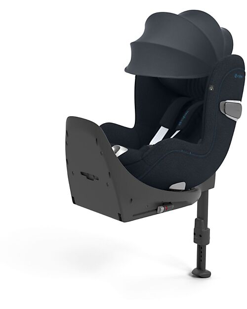 Cybex Seggiolino Auto Sirona T i-Size Plus - Nautical Blue - Cappottina Solare con Inserti in Mesh - Rotazione a 360° Seggiolini Auto Gruppo 0+/1