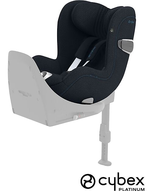 Cybex Seggiolino Auto Sirona T i-Size Plus - Nautical Blue - Cappottina Solare con Inserti in Mesh - Rotazione a 360° Seggiolini Auto Gruppo 0+/1