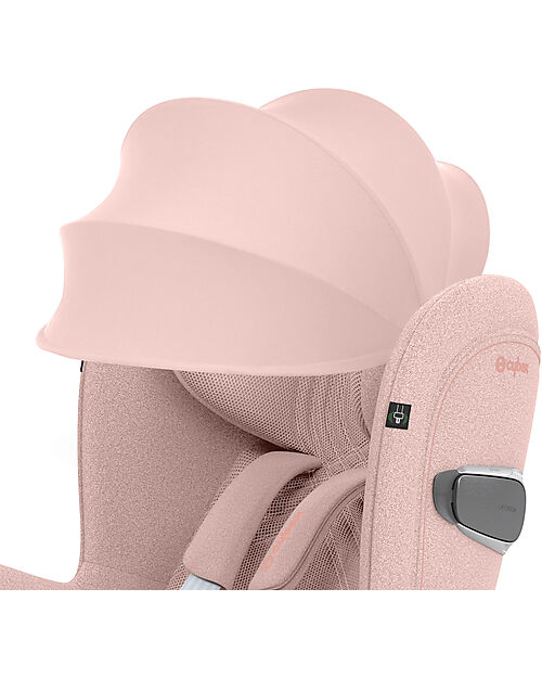 Cybex Seggiolino Auto Sirona T i-Size Plus - Peach Pink - Cappottina Solare con Inserti in Mesh - Rotazione a 360° Seggiolini Auto Gruppo 0+/1