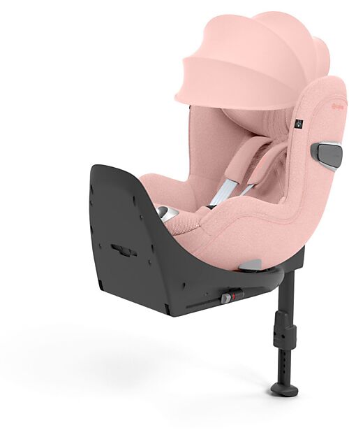 Cybex Seggiolino Auto Sirona T i-Size Plus - Peach Pink - Cappottina Solare con Inserti in Mesh - Rotazione a 360° Seggiolini Auto Gruppo 0+/1