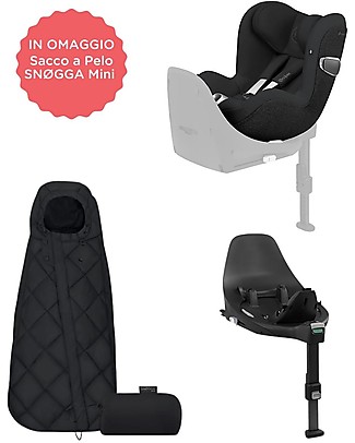 Cybex Seggiolino Auto Sirona Z i-Size Deep Black + Base Z + Sacco a pelo SNØGGA Mini in Omaggio! Seggiolini Auto Gruppo 0+/1
