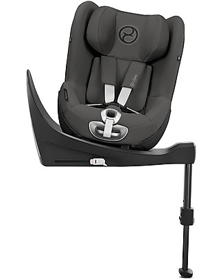 Cybex Seggiolino Auto Sirona Zi i-Size - Soho Grey - Base inclusa - Sicuro con Rotazione a 360° Seggiolini Auto Gruppo 0+/1