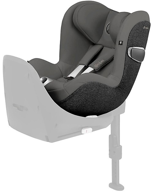 Cybex Seggiolino Auto Sirona Zi i-Size - Soho Grey - Base inclusa - Sicuro con Rotazione a 360° Seggiolini Auto Gruppo 0+/1