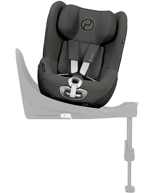 Cybex Seggiolino Auto Sirona Zi i-Size - Soho Grey - Base inclusa - Sicuro con Rotazione a 360° Seggiolini Auto Gruppo 0+/1