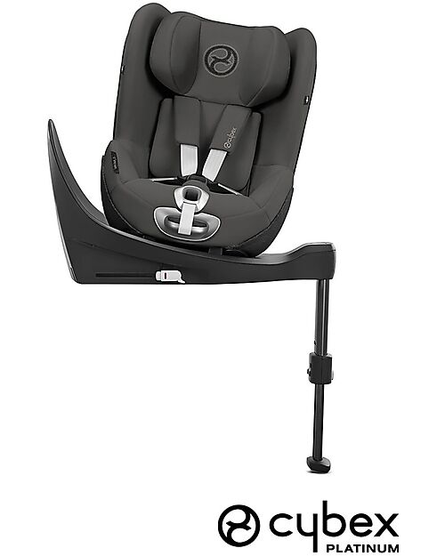 Cybex Seggiolino Auto Sirona Zi i-Size - Soho Grey - Base inclusa - Sicuro con Rotazione a 360° Seggiolini Auto Gruppo 0+/1
