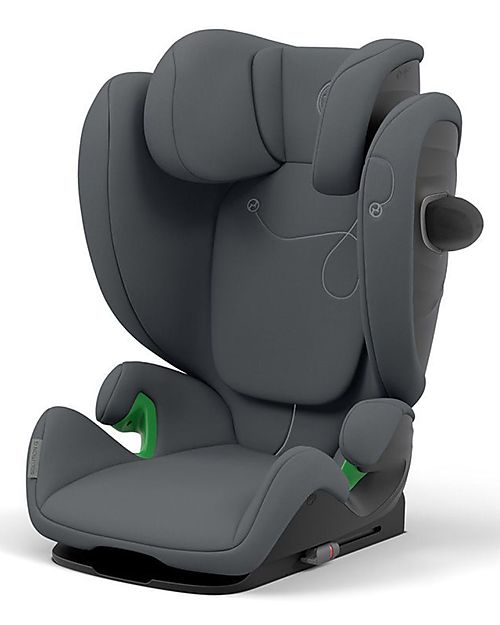 Cybex Seggiolino Auto Solution G i-Fix - Monument Grey/Dark Grey - Gruppo 2/3 Seggiolini Auto Gruppo 2/3