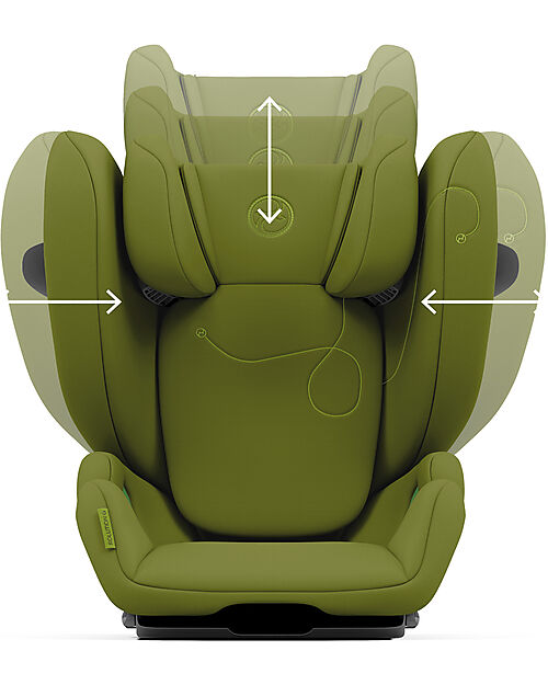 Cybex Seggiolino Auto Solution G i-Fix - Nature Green - Gruppo 2/3 Seggiolini Auto Gruppo 2/3