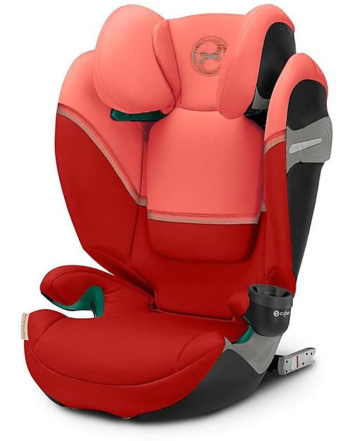 Cybex Seggiolino Auto Solution S2 i-Fix - Hibiscus Red/Red - Gruppo 2/3 Seggiolini Auto Gruppo 2/3