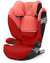 Cybex Seggiolino Auto Solution S2 i-Fix - Hibiscus Red/Red - Gruppo 2/3 Seggiolini Auto Gruppo 2/3
