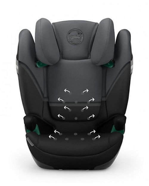 Cybex Seggiolino Auto Solution S2 i-Fix - Monument Grey/Mid Grey - Gruppo 2/3 Seggiolini Auto Gruppo 2/3