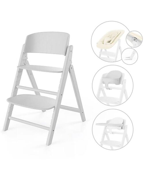 Cybex Seggiolone Click&Fold - All White - 4in1 Seggioloni Pappa