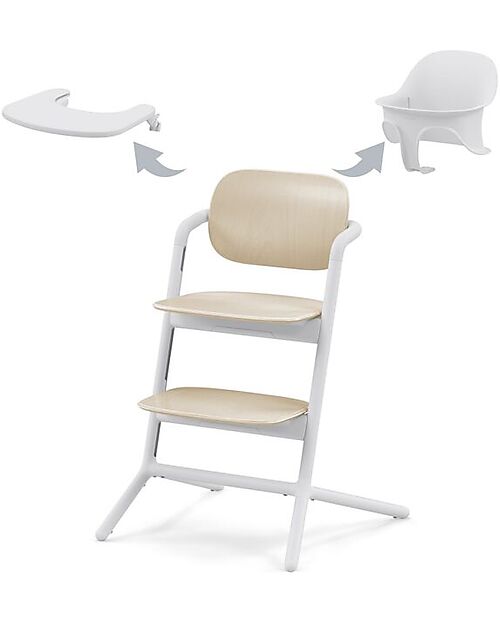 Cybex Seggiolone Evolutivo Lemo 3in1 - Sand White/White Seggioloni Pappa