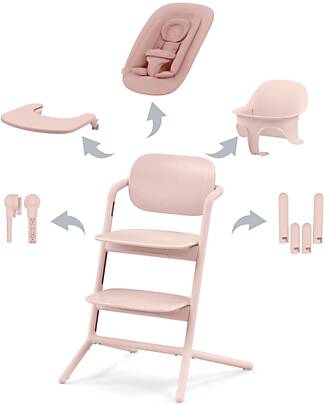 Cybex Seggiolone Evolutivo Lemo 4in1 - Pearl Pink / Light Pink Seggioloni Pappa