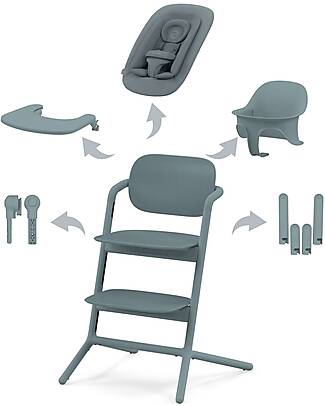 Cybex Seggiolone Evolutivo Lemo 4in1 - Stone Blue / Mid Blue Seggioloni Pappa