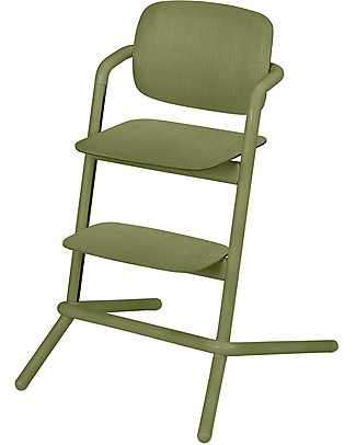Cybex Seggiolone Lemo - Wood/Outback Green - Versatile da 0 a 99 Anni! Seggioloni Pappa