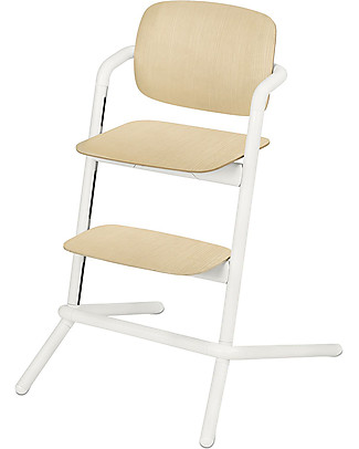 Cybex Seggiolone Lemo - Wood/Porcelaine White - Versatile da 0 a 99 Anni! Seggioloni Pappa