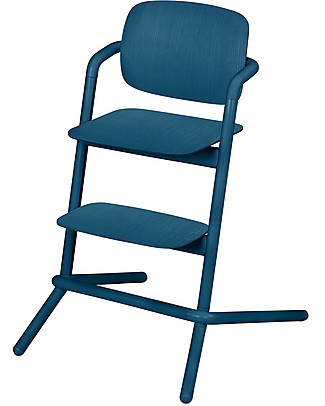 Cybex Seggiolone Lemo - Wood/Twilight Blue - Versatile da 0 a 99 Anni! Seggioloni Pappa