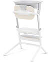 Cybex Set Torre di Apprendimento per Sedia Evolutiva LEMO - All White - Include Tappetini Antiscivolo Seggioloni Pappa
