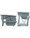 Cybex Set Torre di Apprendimento per Sedia Evolutiva LEMO - Stone Blue - Include Tappetini Antiscivolo Seggioloni Pappa