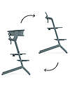 Cybex Set Torre di Apprendimento per Sedia Evolutiva LEMO - Stone Blue - Include Tappetini Antiscivolo Seggioloni Pappa