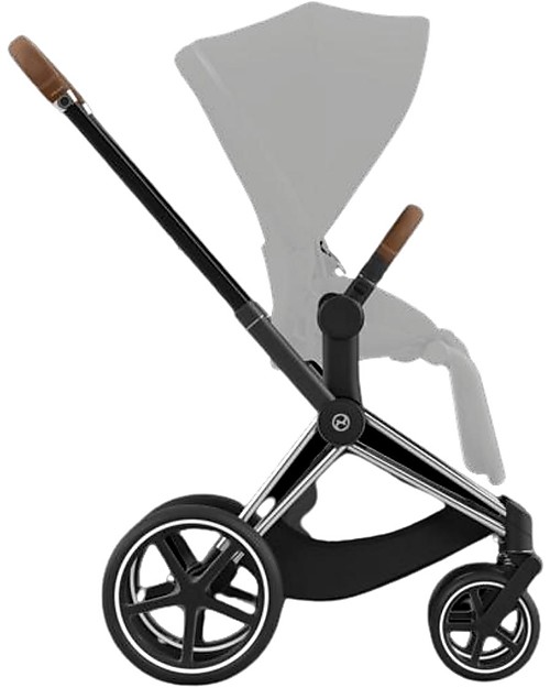 Cybex Telaio Elettrico e-Priam - Chrome Black - con App per Dondolio! Passeggini Classici