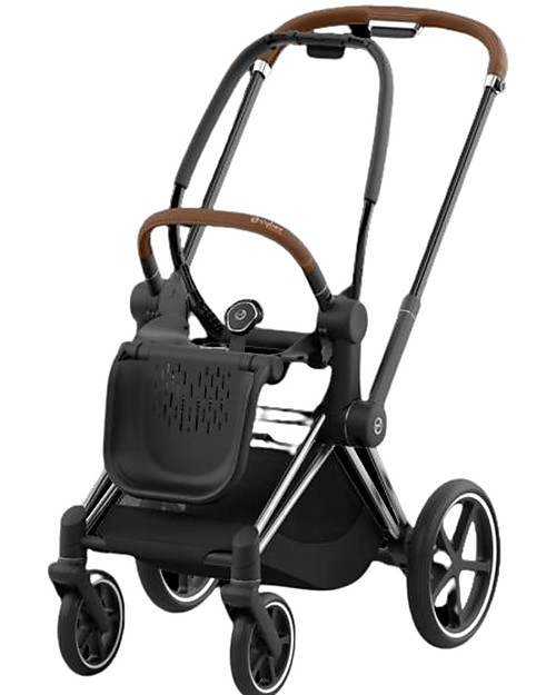 Cybex Telaio Elettrico e-Priam - Chrome Black - con App per Dondolio! Passeggini Classici