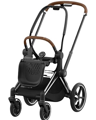 Cybex Telaio Elettrico e-Priam - Chrome Black - con App per Dondolio! Passeggini Classici